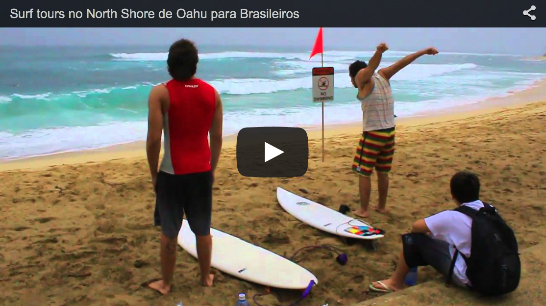 Surf tours no North Shore de Oahu para Brasileiros