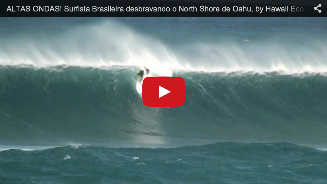 ALTAS ONDAS! Surfista Brasileira desbravando o North Shore de Oahu